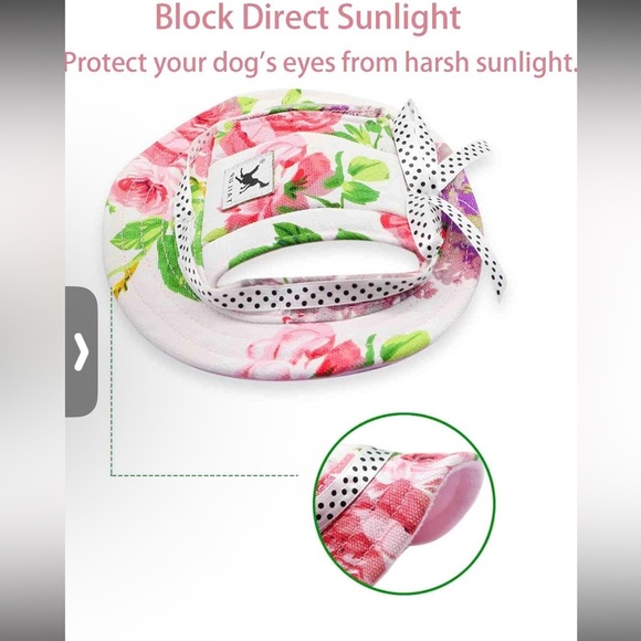 Pet Round Brim Princess Cap Visor Hat (DOG)
Sz-L - Picture 2 of 3